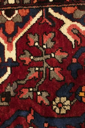 Vintage Red Floral 10X12 Bakhtiari Persian Rug