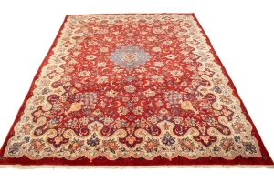Semi Antique Red Traditional 10X13 Mahal Persian Rug