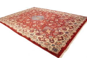 Semi Antique Red Traditional 10X13 Mahal Persian Rug