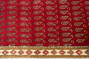 Vintage Tribal Red 3'4X9'7 Botemir Persian Runner Rug