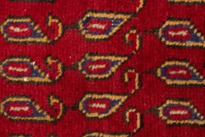 Vintage Tribal Red 3'4X9'7 Botemir Persian Runner Rug