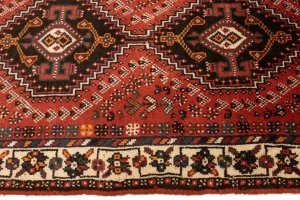 Vintage Tribal Red 3X5 Shiraz Persian Rug
