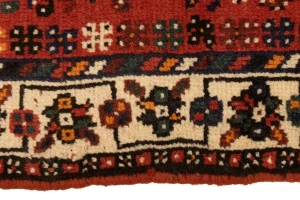 Vintage Tribal Red 3X5 Shiraz Persian Rug