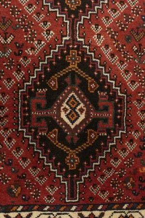 Vintage Tribal Red 3X5 Shiraz Persian Rug