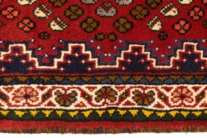 Rusty Red Tribal 3'3X4'8 Shiraz Persian Rug