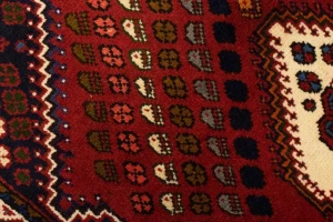 Rusty Red Tribal 3'3X4'8 Shiraz Persian Rug