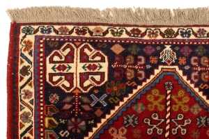 Red Tribal 3'5X5 Shiraz Persian Rug