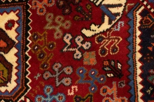 Red Tribal 3'5X5 Shiraz Persian Rug