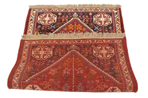 Red Tribal 3'5X5 Shiraz Persian Rug
