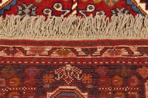 Red Tribal 3'5X5 Shiraz Persian Rug