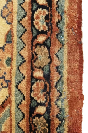 Semi Antique Traditional Red 4X7'6 Mahal Persian Rug