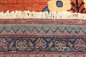 Semi Antique Traditional Red 4X7'6 Mahal Persian Rug