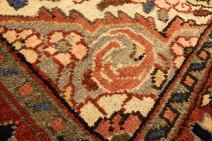 Vintage Traditional Charcoal 4'3X6'7 Mahal Persian Rug