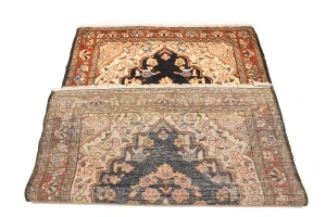 Vintage Traditional Charcoal 4'3X6'7 Mahal Persian Rug