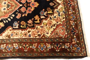 Vintage Traditional Charcoal 4'3X6'7 Mahal Persian Rug