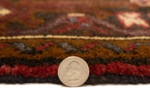 Vintage Red Geometric 5'5X6'7 Heriz Persian Rug