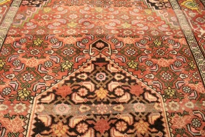 Vintage Floral Red 4X7 Bidjar Gholtogh Persian Rug