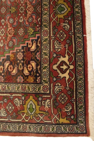 Vintage Floral Red 4X7 Bidjar Gholtogh Persian Rug
