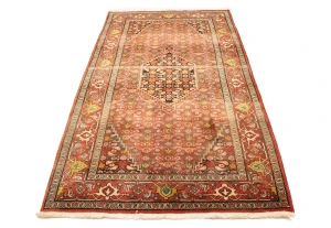 Vintage Floral Red 4X7 Bidjar Gholtogh Persian Rug
