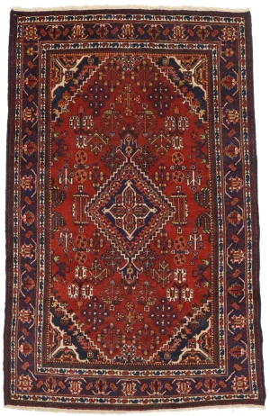 Red Semi Antique Tribal 4X7 Joshaghan Persian Oriental Rug
