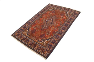 Red Semi Antique Tribal 4X7 Joshaghan Persian Oriental Rug