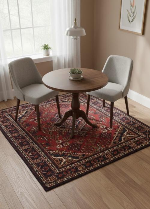 Semi Antique Red Tribal 4X7 Joshaghan Persian Rug