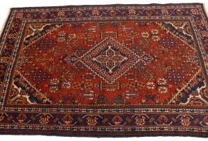 Red Semi Antique Tribal 4X7 Joshaghan Persian Oriental Rug