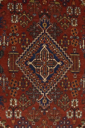 Red Semi Antique Tribal 4X7 Joshaghan Persian Oriental Rug