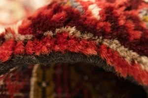 Semi Antique Red Geometric 11'5X14'5 Heriz Persian Rug