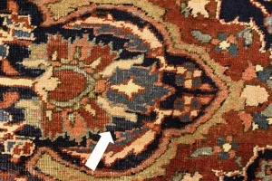 Antique Rusty Red Floral 10'3X14'5 Heriz Goravan Persian Rug