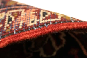 Semi Antique Red Geometric 10'7X13'6 Heriz Persian Rug