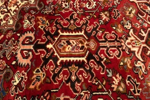 Antique Red Geometric 11X15 Heriz  Persian Rug