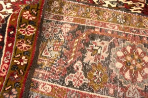 Antique Red Geometric 11X15 Heriz  Persian Rug