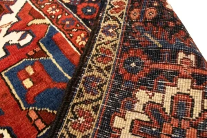 Semi Antique Red Geometric 11X15 Heriz  Persian Rug