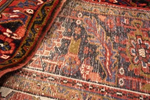 Semi Antique Red Geometric 11X14 Heriz Persian Rug