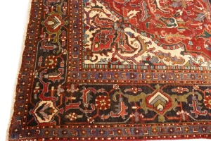 Semi Antique Red Floral 11X15 Goravan Heriz  Persian Rug