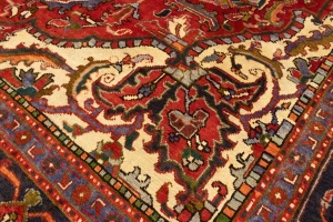 Semi Antique Red Floral 11X15 Goravan Heriz  Persian Rug