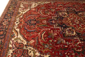 Semi Antique Red Floral 11X15 Goravan Heriz  Persian Rug