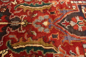 Semi Antique Red Floral 11X15 Goravan Heriz  Persian Rug