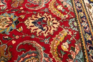 Semi Antique Red Traditional 10X15 Tabriz  Persian Rug