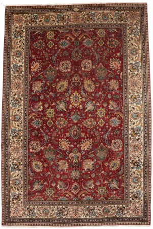 Semi Antique Red Traditional 10X15 Tabriz  Persian Rug