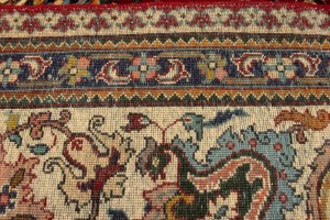 Semi Antique Red Traditional 10X15 Tabriz  Persian Rug