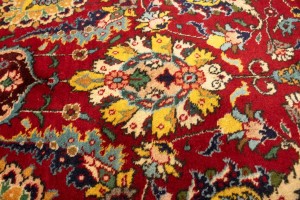 Semi Antique Red Traditional 10X15 Tabriz  Persian Rug