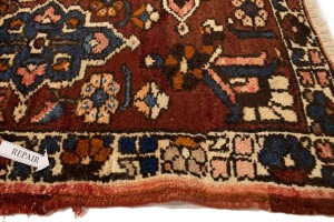 Semi Antique Rusty Red Floral 11X13 Bakhtiari Persian Rug