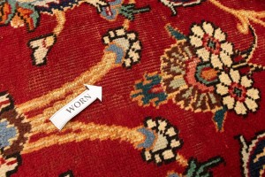 Semi Antique Red Traditional 12X15 Tabriz Persian Rug