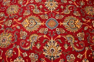 Semi Antique Red Traditional 12X15 Tabriz Persian Rug
