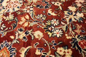 Semi Antique Maroon Red Traditional 10'5X17 Mahal Persian Rug