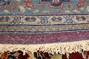 Semi Antique Maroon Red Traditional 10'5X17 Mahal Persian Rug