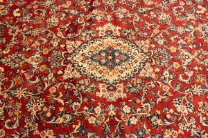 Semi Antique Red Floral 10X16 Mahal Persian Rug