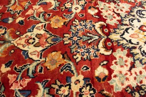 Semi Antique Red Floral 10X16 Mahal Persian Rug